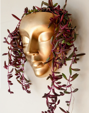 Load image into Gallery viewer, Gold Wall Face Planter - Calma Design