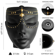 Load image into Gallery viewer, Tabletop & Wall Face Planter - Serena Design