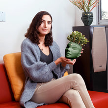 Load image into Gallery viewer, Green Tabletop & Wall Face Planter | Indoor or Outdoor Use | Serena Design