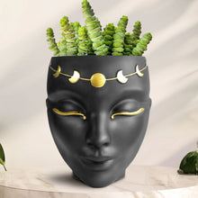 Load image into Gallery viewer, Tabletop & Wall Face Planter - Luna Design