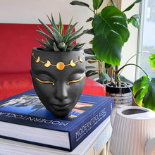 Load image into Gallery viewer, Tabletop & Wall Face Planter - Luna Design