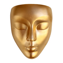 Load image into Gallery viewer, Gold Wall Face Planter - Calma Design
