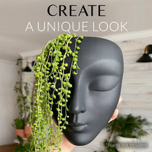 Load image into Gallery viewer, Black Wall Face Planter - Calma Design
