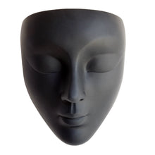 Load image into Gallery viewer, Black Wall Face Planter - Calma Design
