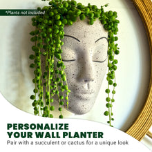 Load image into Gallery viewer, Vanilla Wall Face Planter - Tranquilo Design

