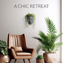 Load image into Gallery viewer, Black Wall Face Planter - Tranquila Design
