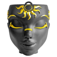 Load image into Gallery viewer, Black Tabletop &amp; Wall Face Planter - Sunrisa Design
