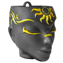 Load image into Gallery viewer, Black Tabletop &amp; Wall Face Planter - Sunrisa Design
