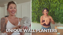 Load and play video in Gallery viewer, Vanilla Wall Face Planter - Tranquilo Design
